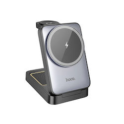 Hoco Ασύρματος Φορτιστής (Qi Pad) 15W Μαύρος (C...