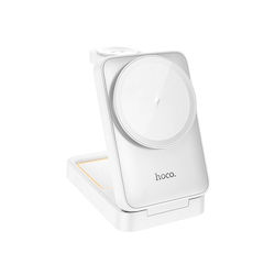 Hoco Ασύρματος Φορτιστής (Qi Pad) 15W Λευκός (C...