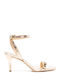 Darrington Stiletto Leather Sandals Gold