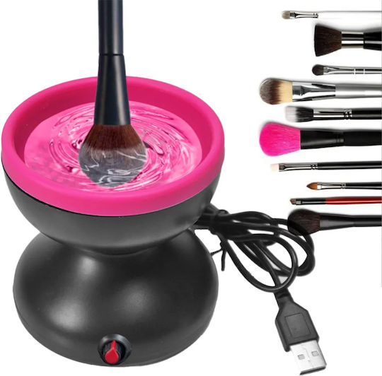 Makeup Brush Cleaning Container Black