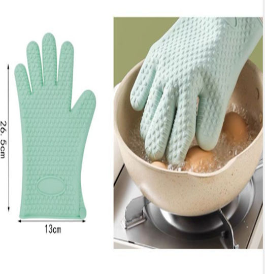 Ofenhandschuh Silikon in Grün Farbe 1Stück