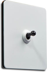 Luxtoggle Metal Switch Vichema 1gang 2way 10a White Luxtoggle Metal Switch Vichema 1gang 2way 10a White