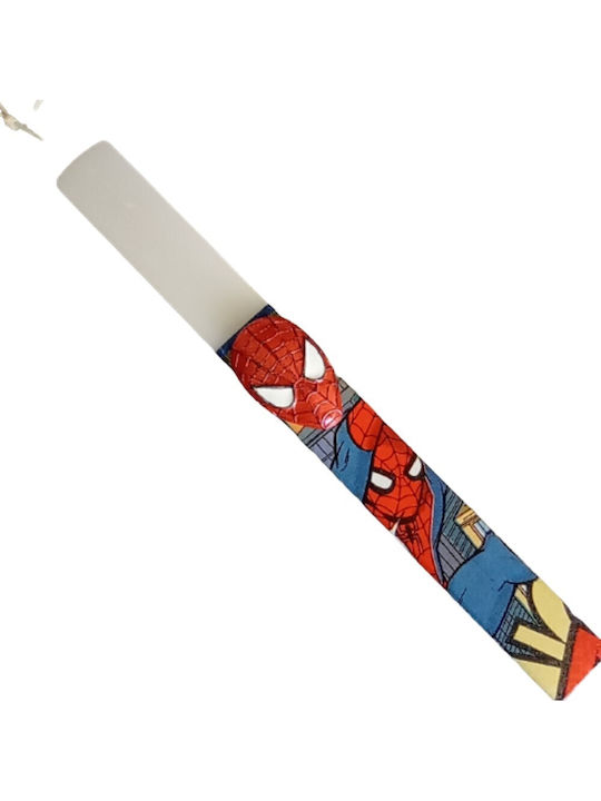 Spiderman Round White Easter Candle