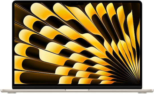 Apple MacBook Air 15.3" IPS Retina Display (M4-10-Core/16GB/512GB SSD/10-Core GPU) με Φορτιστή 35W (Dual Port) Starlight (US Keyboard)