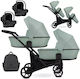 Kunert Brav Duo 3 in 1 Verstellbar Doppelter Kinderwagen Geeignet für Neugeborene Mint 11.6kg