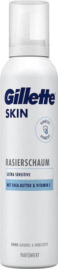 Gillette Ultra Sensitive Αφρός Ξυρίσματος 240ml