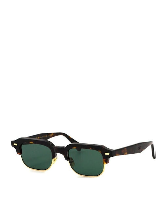 Gast Ray Unisex Γυαλιά Ηλίου με Καφέ Ταρταρούγα Σκελετό και Πράσινο Φακό