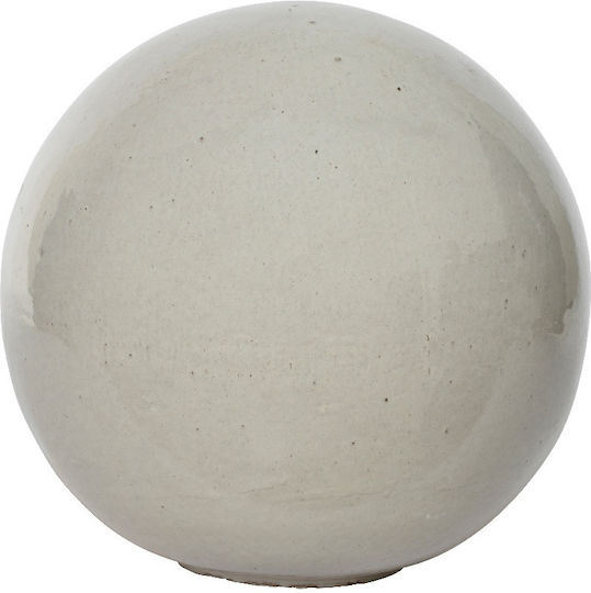 Terracotta Decorative Sphere Carmen – 28cm Handmade White Kaemingk 867176 00051348
