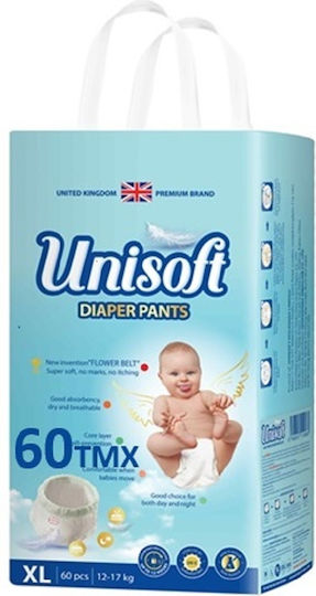 Nannys Diaper Pants Unisoft Monthly Pack for 12-17kg 60 Pieces