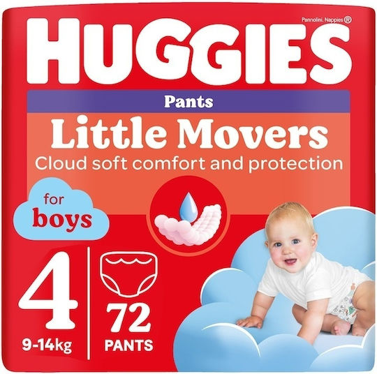Huggies Πάνες με Αυτοκόλλητο No. 4 για 9-14kg 72τμχ
