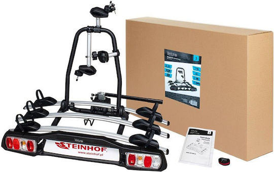 TowBox Dachbox Anhängerkupplung für Autos mit Einzelöffnung Kapazität 390Es Schwarz