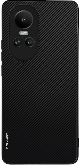 Sonique Carbon Serie Hülle für Oppo Reno10 5G Schwarz