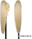 Ponytail Gkm Synthetic Human Keratin Hair Kanekalon No Frizz No Shine No Tangle Straight 71cm Nest System Code Champagne