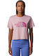 Γυναικείο Crop T-shirt Ροζ