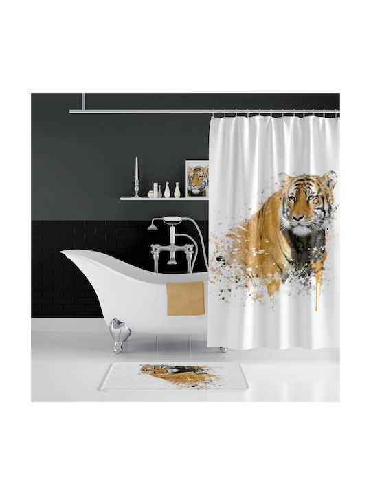 Tropik Home Душ завеса Тъканна 180x200см Tiger