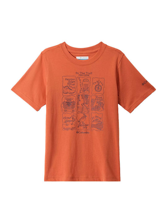 Columbia Kids' T-shirt Orange Valley Creek