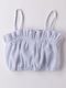 Kinder-Crop-Top Kurzarm Optical White