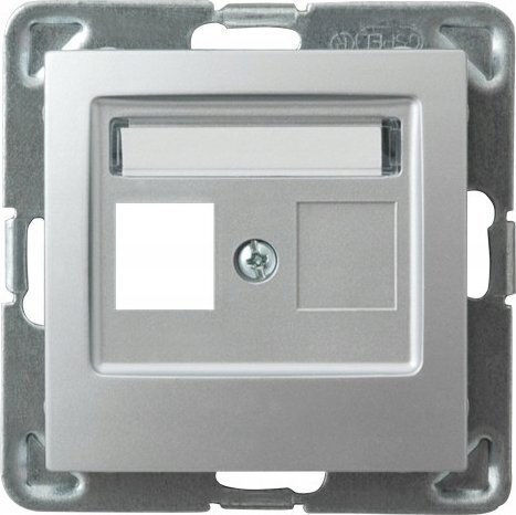 Impression Einzel Silber Ict Steckdosenrahmen Gpk-1y P 18