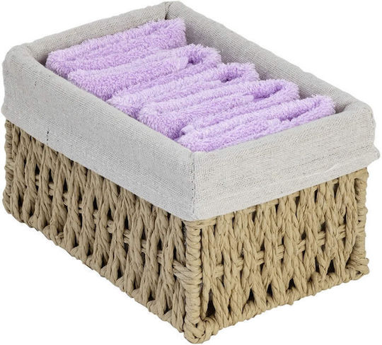 Nima Home Καλαθάκι 5 Τεμάχια Λαβέτες Bamboo Nest Lilac Λιλά