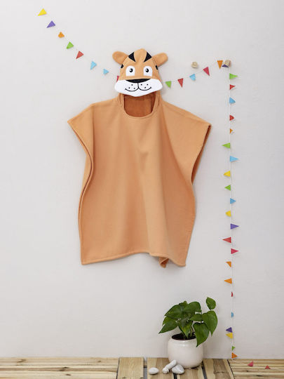 Nima Kids Πόντσο No 4/6 Tiger Πορτοκαλί