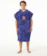 Rip Curl Kid's Printed Hooded Poncho Wild Berry 008bto-2140
