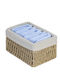Nima Home Basket 5 Pieces Bamboo Washcloths Nest Light Blue