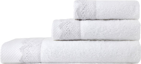 Nima 3-tlg. Set Badetücher Demur Demur White Gewicht 480gr/m²
