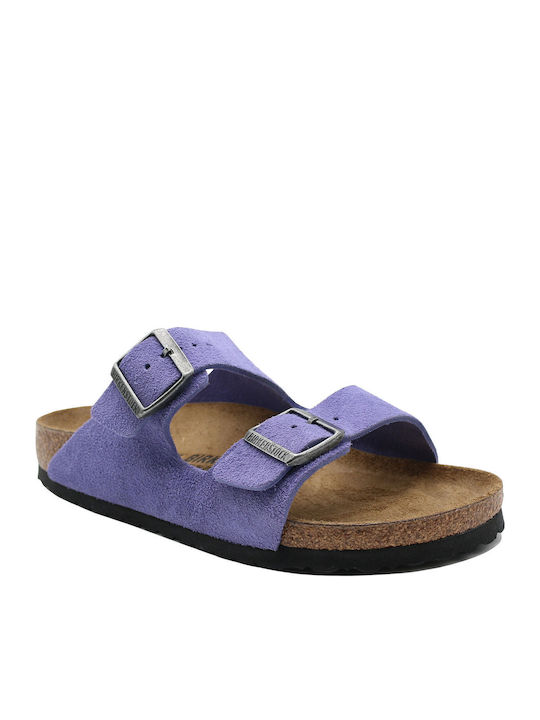 Birkenstock Arizona Bs Δερμάτινα Σανδάλια Μωβ Birkenstock Arizona Bs Δερμάτινα Σανδάλια Μωβ