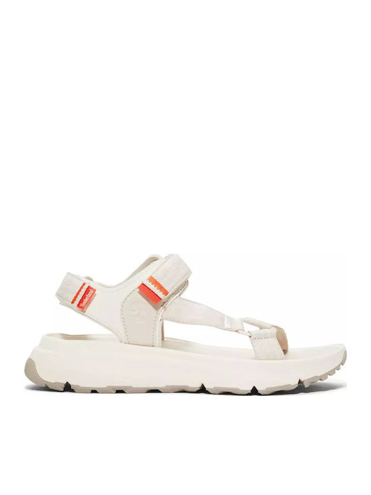 Timberland Motion Dune Γυναικεία Σανδάλια Λευκά