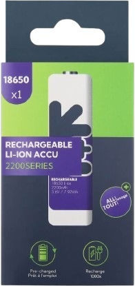 Uniross Rechargeable 18650 Lithium Battery 2200mAh U1BT1822