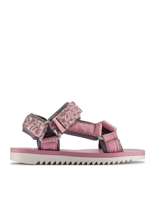 Clarks Παιδικά Πέδιλα Peak Web Ροζ