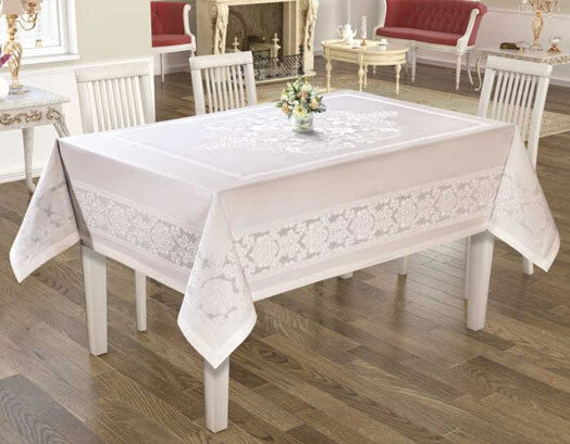 VS Home Față de Masă Rezistent la Pete Monocrom 160x260cm