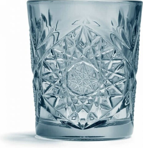 ONIS Set of Water Whiskey Cocktail Glasses Blue 350ml 6 Pieces