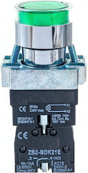 Μπουτον Φ22 Μεταλ Πρασινο Φωτ 230v Lay5-bw3361 Μπουτον Φ22 Μεταλ Πρασινο Φωτ 230v Lay5-bw3361