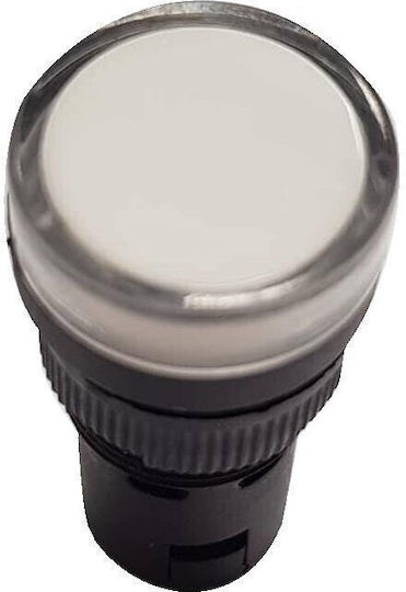 Lampă indicator Φ22 Electric 110v Alb Ad22-22w