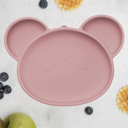 AppeKids Kinderteller aus Silikon Rosa