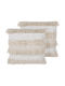 Beliani Sofa Cushion Made of 100% Cotton Beige 45x45cm