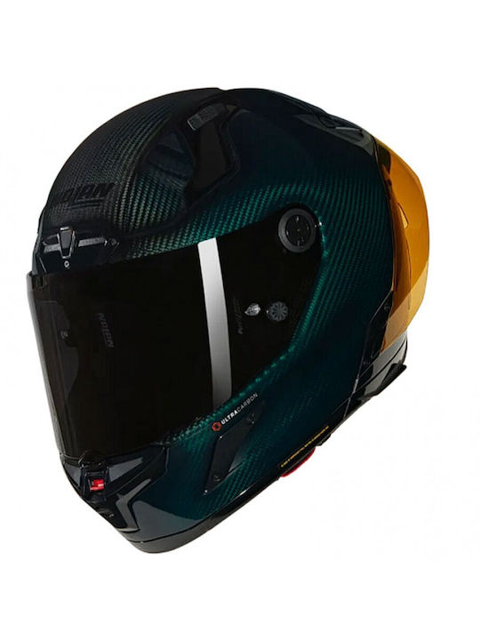 Nolan X-804 RS Ultra Carbon Verde Liquido Gloss...