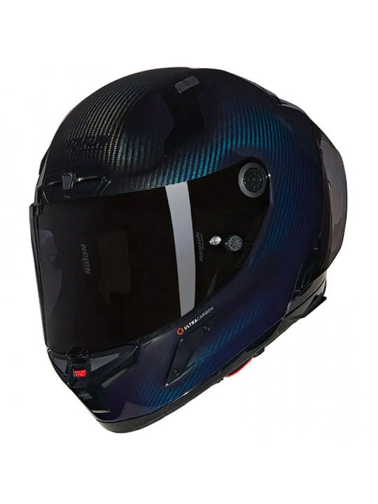 Nolan X-804 RS Ultra Carbon Blue Liquido Glossy...
