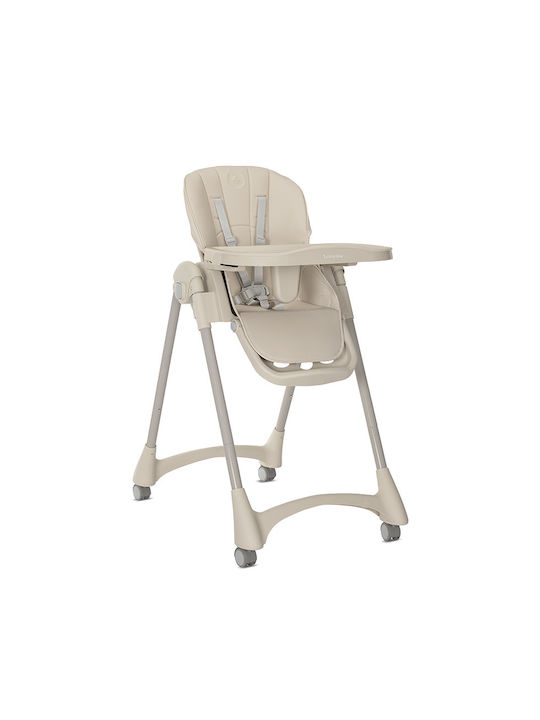 Lorelli Tummy Time Foldable Highchair with Adjustable Height Beige