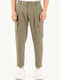 Hose in Geradem Schnitt Olive Khaki