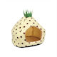 Flamingo Cat Bed Yellow Polka Dot Igloo 38x38x40cm