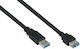 Kabelmeister USB 3.0 Cable USB-A male - USB-A female Μαύρο 1m UK30P-ASA-010S