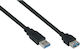 Kabelmeister USB 3.0 Cable USB-A male - USB-A female Μαύρο 1m UK30P-ASA-010S