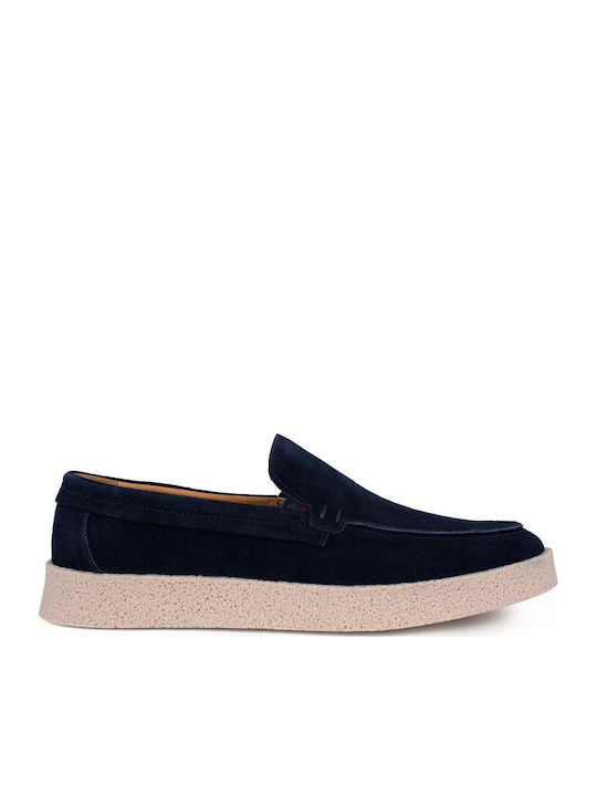 Men's Leather Moccasins Blue