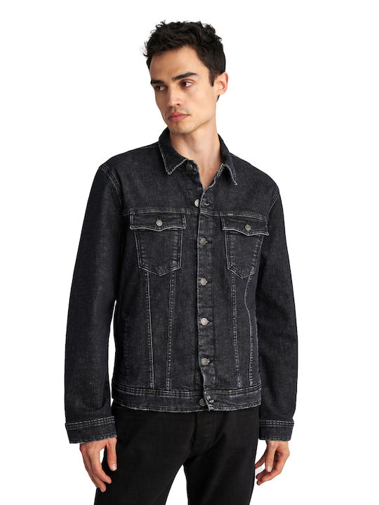 David Geacă Denim Neagră