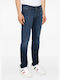 Men's Jeans Pants Elastic with Slim Fit Blue