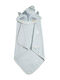 Nima Baby Bath Towel-Bathrobe Hooded Sleepy Light Blue 75x75cm