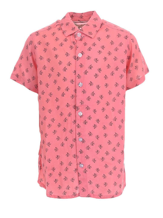 Kids Shirt Short Sleeve Coral