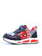 Kids Sneakers with Scratch & Lights Black